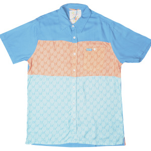 BORN FLY S/S BUTTON DOWN BLUE - 2305W4837
