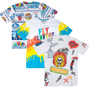 BORN FLY ASSORTED GRAPHIC T-SHIRT - BFSST06