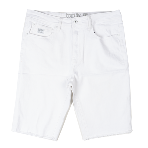 BORN FLY DENIM SHORTS WHITE - 2303D4692