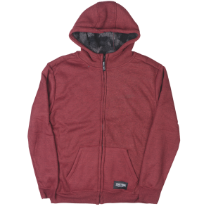 ZOO YORK SHERPA ZIP JACKET CORDOVAN MARLED - ZY30H72