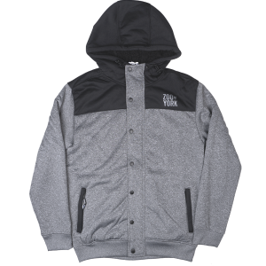 ZOO YORK LOGO SHERPA JACKET BLACK MARLED - ZY30H60