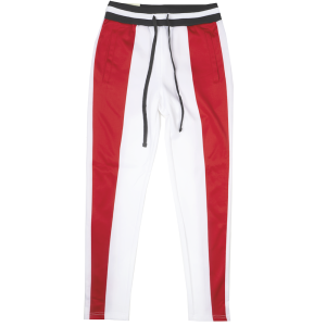 WOMEN'S AMERICAN BAZI TRACK PANTS RED/WHT - RJJ-7002
