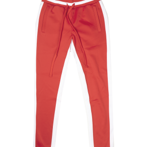 WOMEN'S AMERICAN BAZI TRACK PANTS RED/WHT - RJJ-7001
