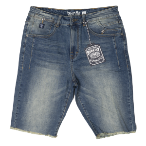 BORN FLY DENIM SHORTS MED STONE WASH - 2305D4740
