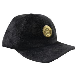 CAPITAL GAINS FUR STRAPBACK HAT BLACK - CG053