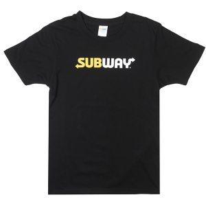 SUBWAY LICENSED LOGO T-SHIRT BLACK