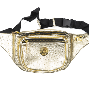 CAPITAL GAINS SNAKE LEATHER FANNY PACK GOLD - CG011