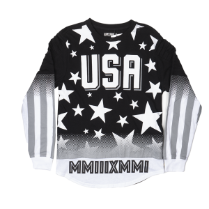 CONTENDER USA LONG SLEEVE SHIRT BLACK - 1KT86
