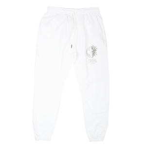 CROOKS & CASTLES LOGO SWEATPANT JOGGERS WHITE - QSL210619