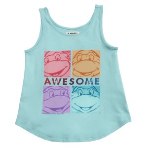 Junk Food Girls Tank Top TMNT Blue