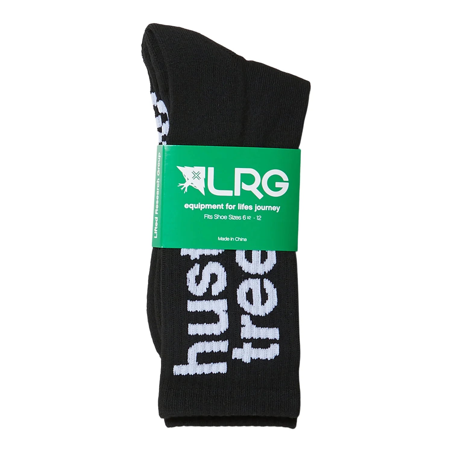 LRG HUSTLE TREES CREW SOCKS BLACK - L0C4MFMXV