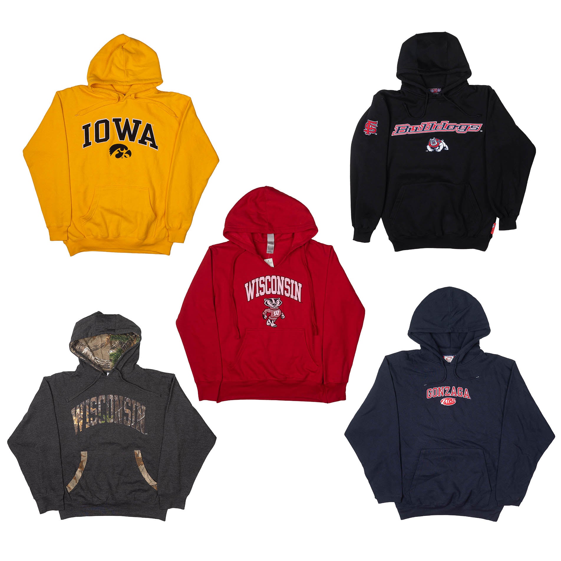 LICENSED COLLEGIATE ASSORTED HOODIE - LHDC0524