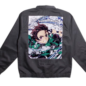 PRIMITIVE DEMON SLAYER JACKET CHARCOAL - PA322149