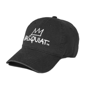 BASQUIAT CROWN DAD HAT BLACK - BASQ02