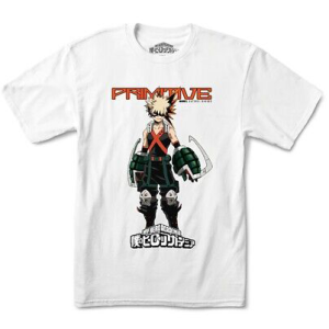 PRIMITIVE AMY HERO ACADEMIA KATSUKI BAKUGO TEE WHITE (IR) - PMTIR0731