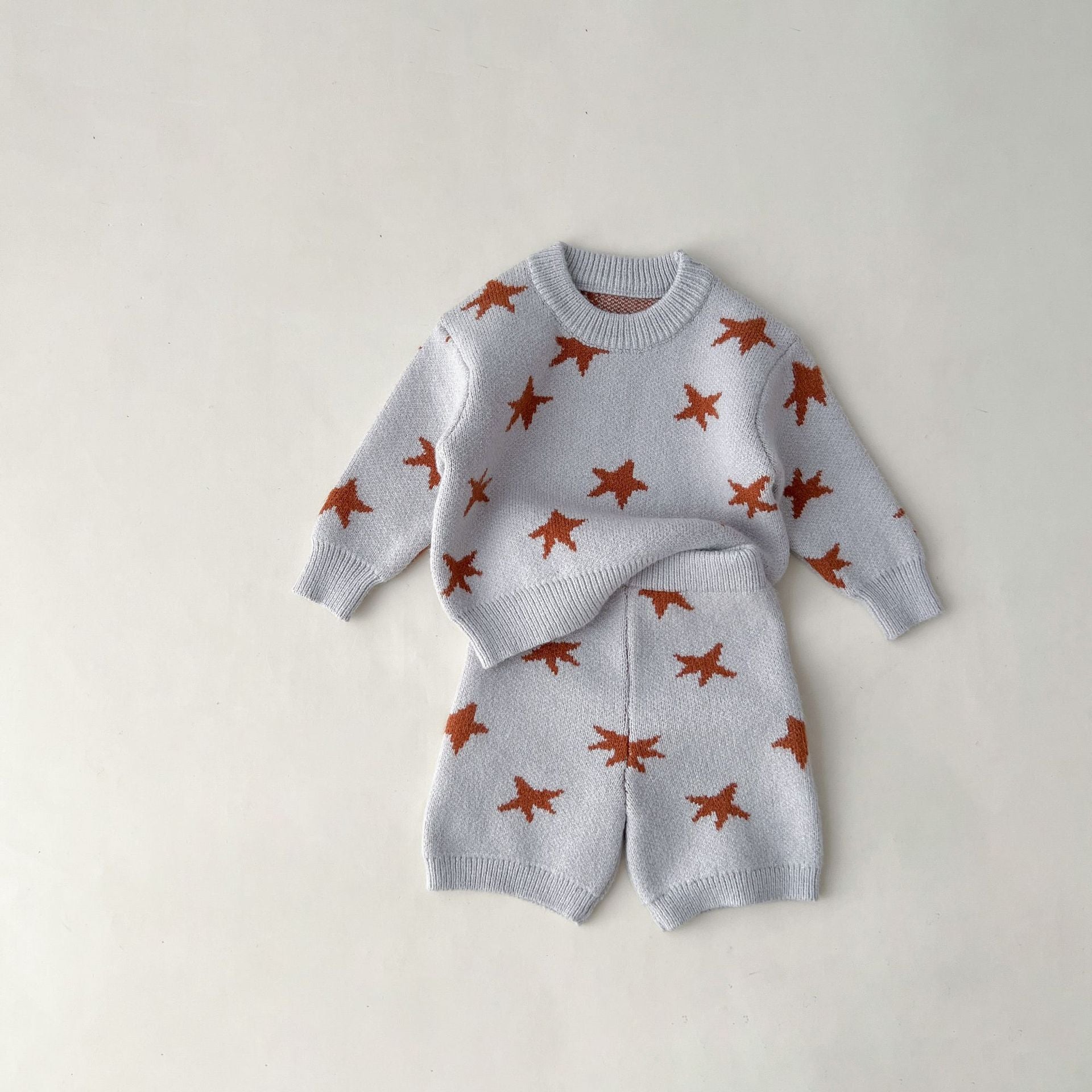 2 Pieces Set Baby Kid Girls Star Tops And Pants Wholesale 24030116