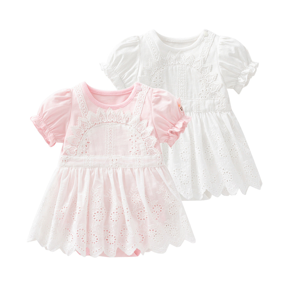 Baby Girls Solid Color Dresses Wholesale 24052205