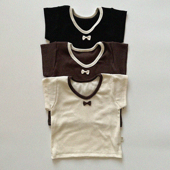 Baby Kid Girls Solid Color Tops Wholesale 240522156