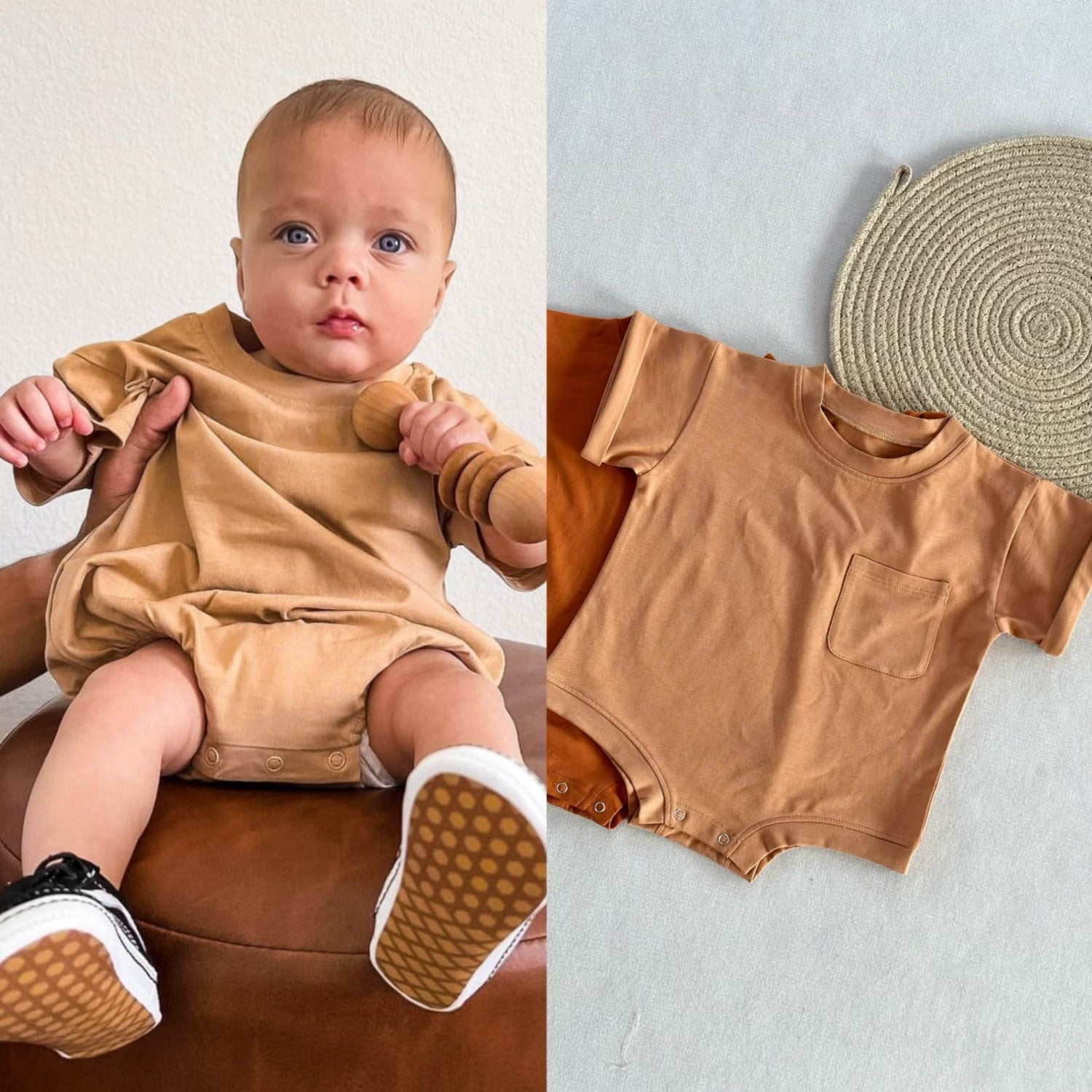Baby Girls Boys Solid Color Rompers Wholesale 240522162