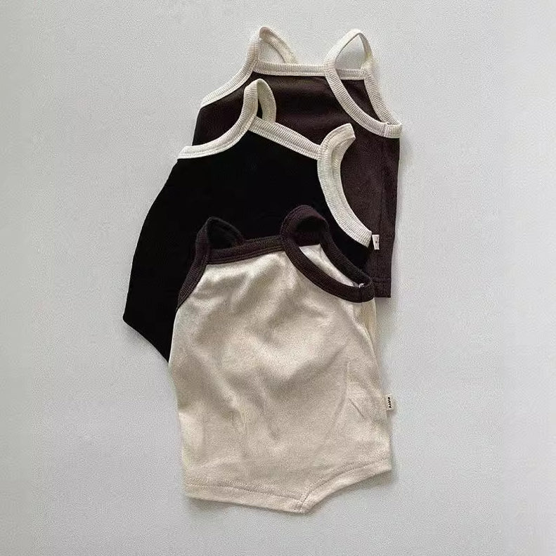 Baby Kid Girls Solid Color Tank Tops Wholesale 240522164