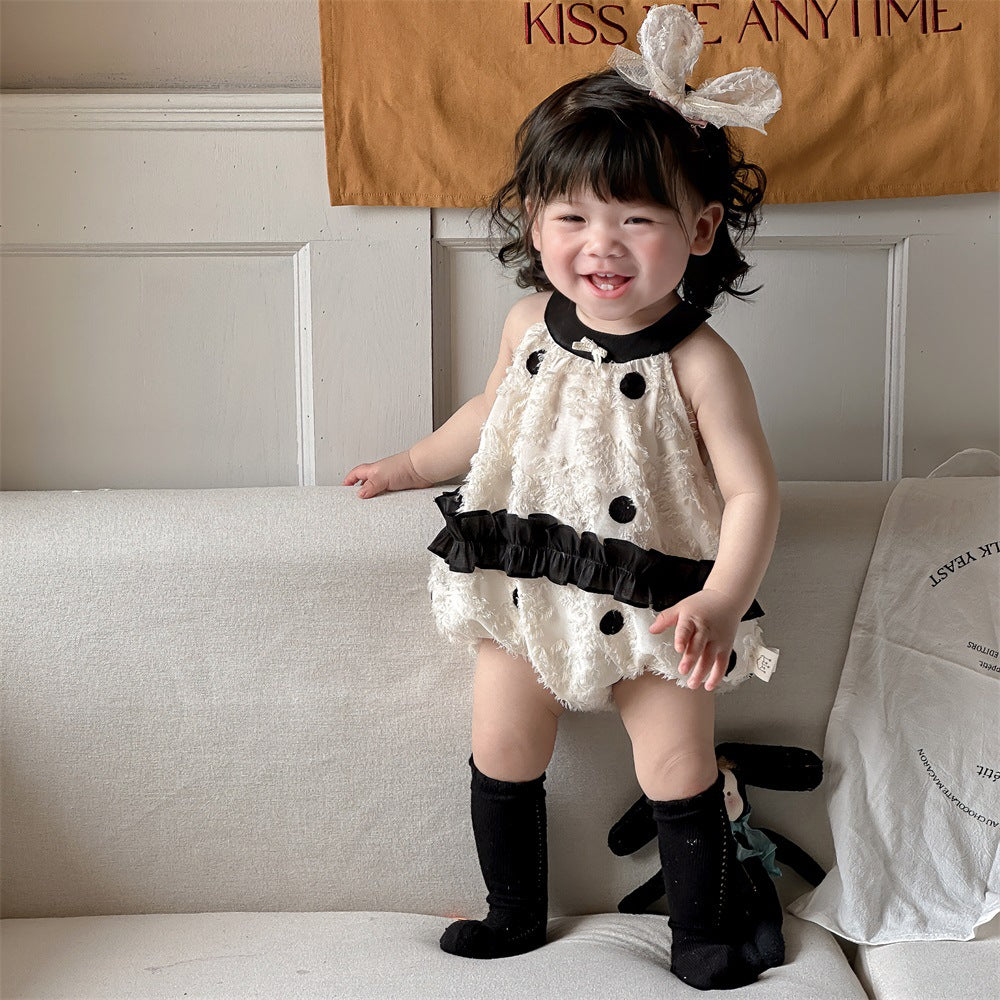 Baby Girls Polka dots Rompers Wholesale 240522195