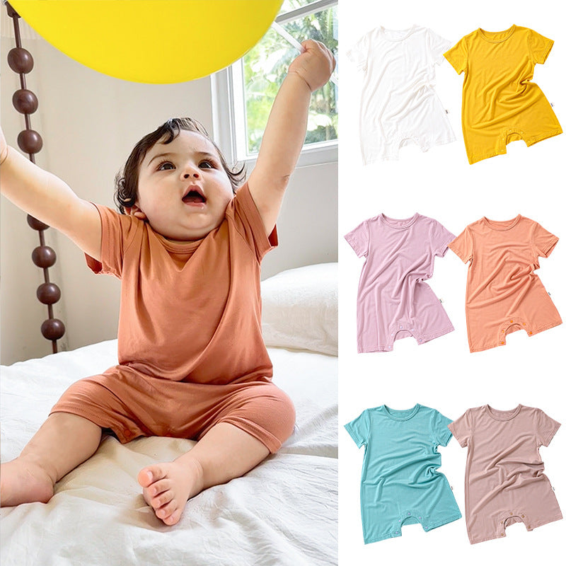 Baby Girls Boys Solid Color Rompers Wholesale 240522220
