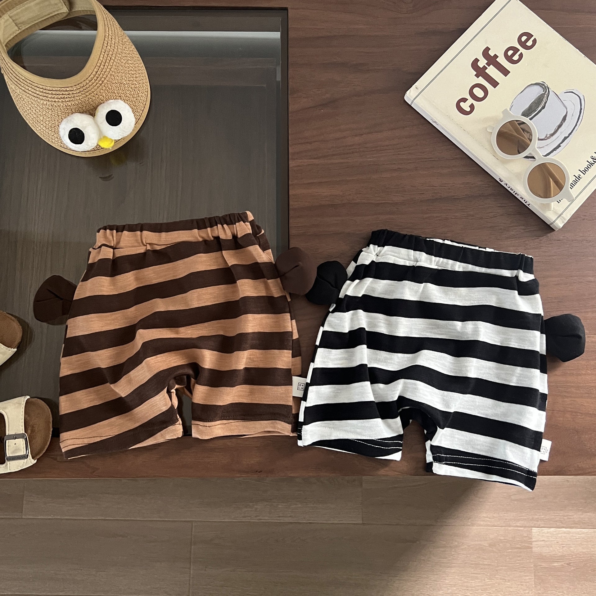 Baby Kid Boys Striped Color-blocking Shorts Wholesale 240522353