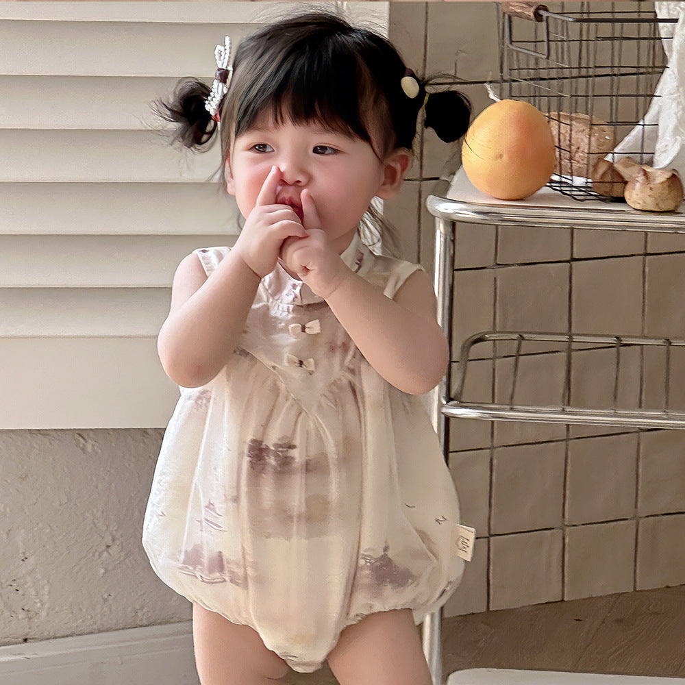 Baby Girls Tie Dye Rompers Wholesale 240522364