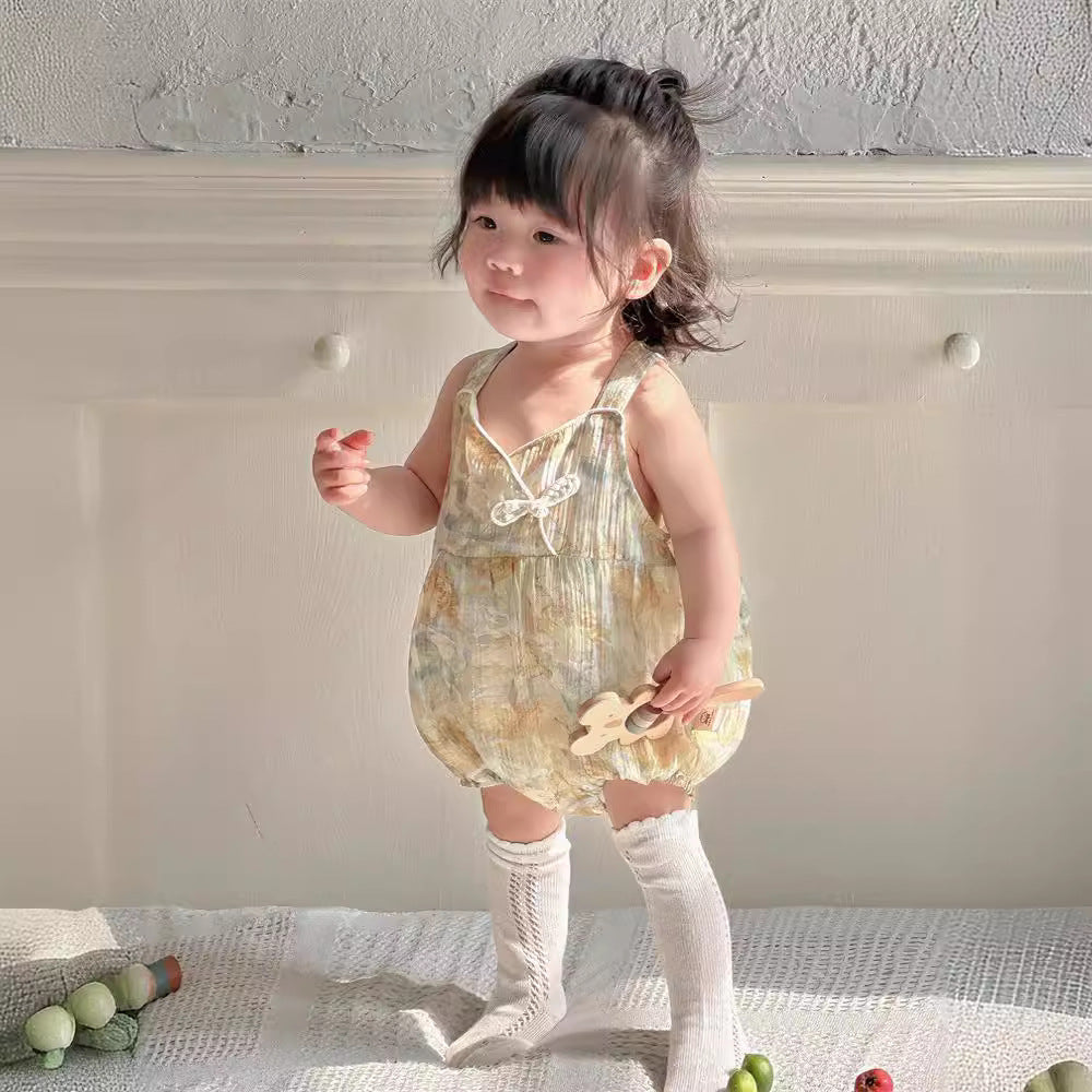Baby Girls Tie Dye Rompers Wholesale 240522371