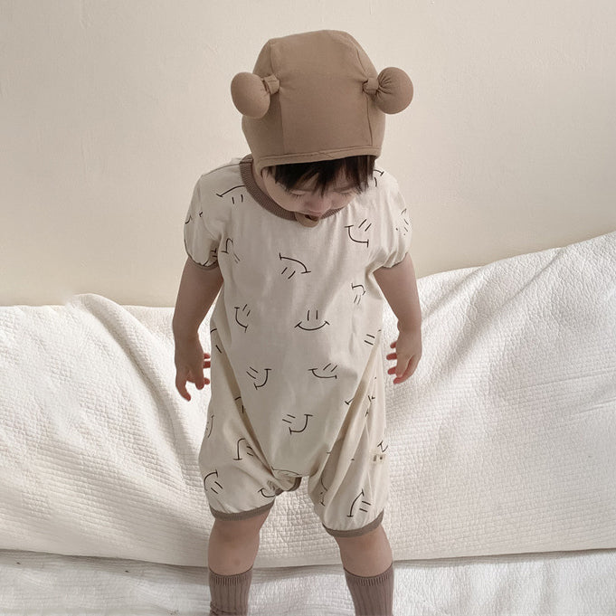 Baby Boys Expression Print Rompers Wholesale 24052279