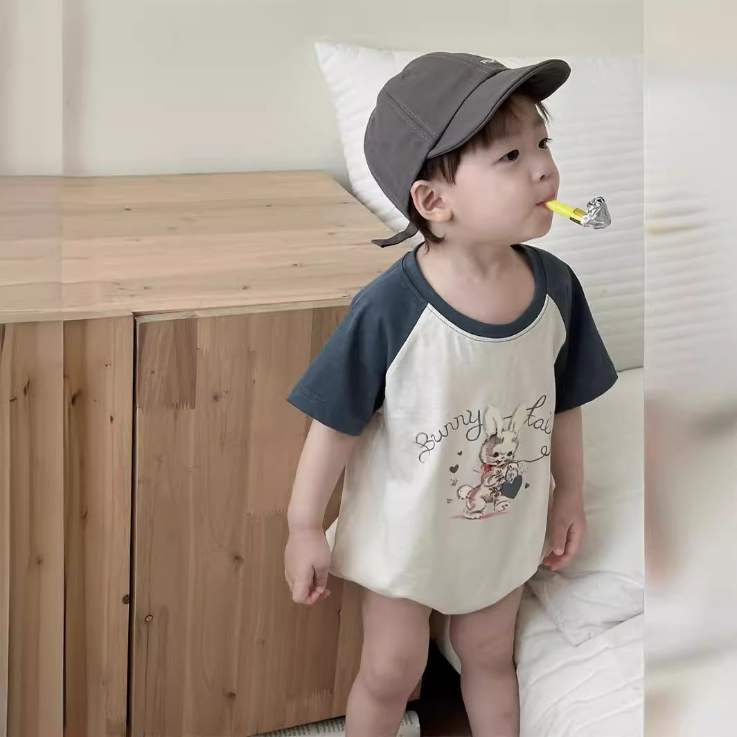 Baby Boys Letters Animals Rompers Wholesale 24052293