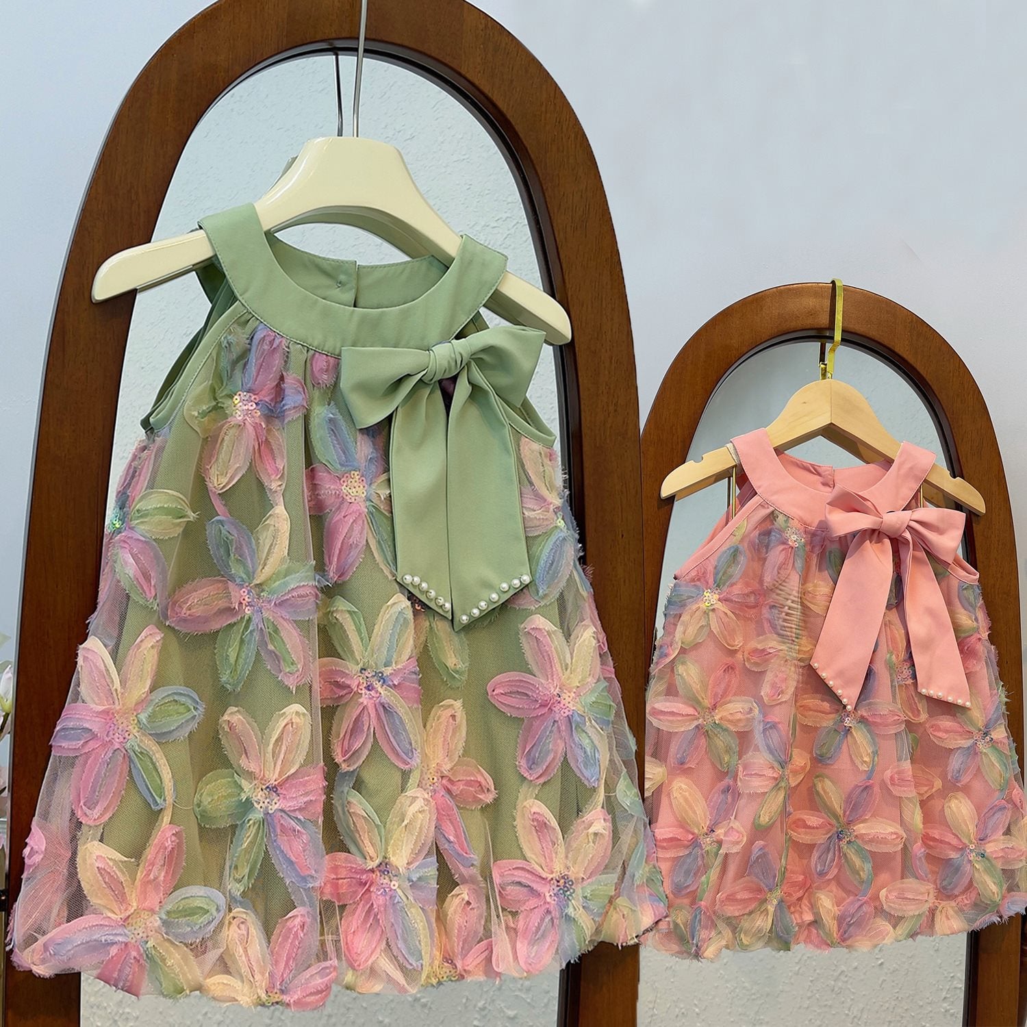 Kid Girls Flower Dresses Wholesale 240701178