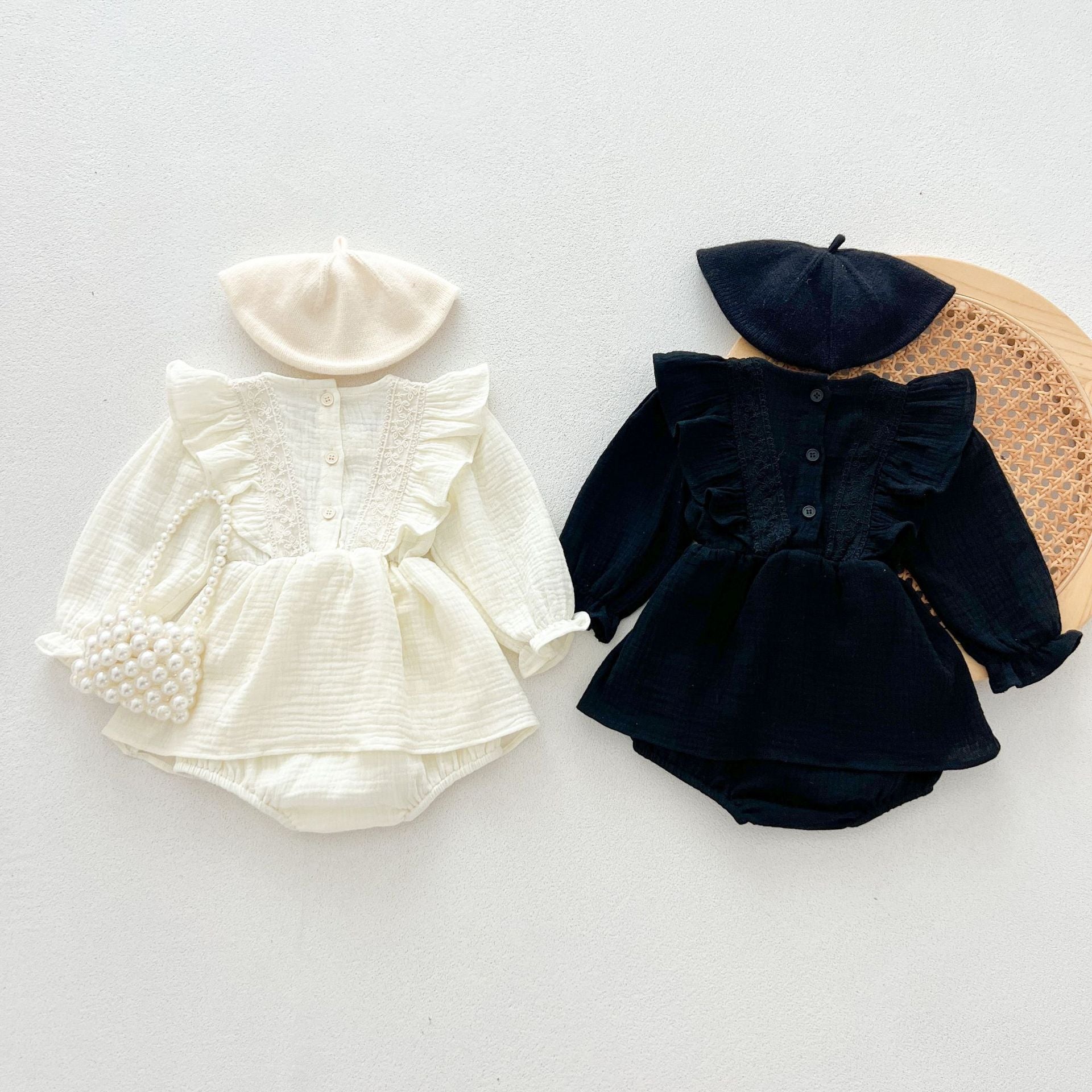 Baby Kid Girls Solid Color Rompers Wholesale 240802240