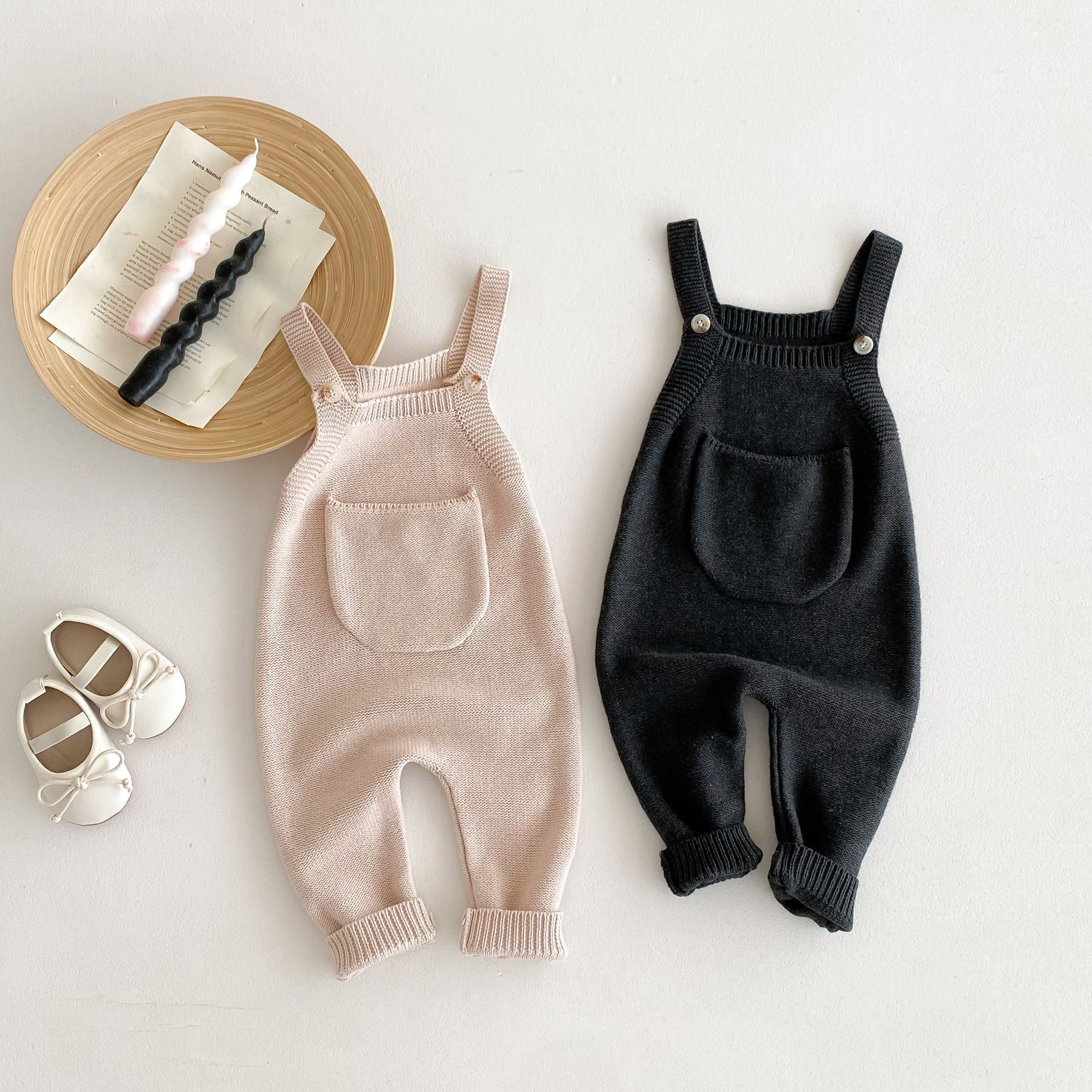 Baby Kid Girls Boys Solid Color Crochet Rompers Wholesale 240802341