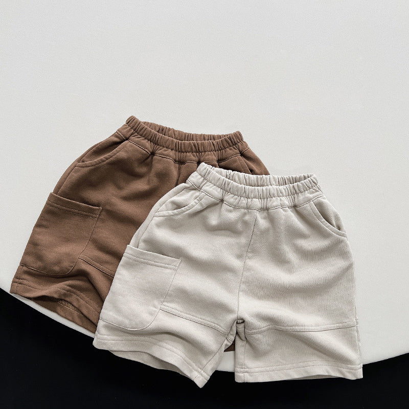Baby Kid Boys Solid Color Shorts Wholesale 24080248