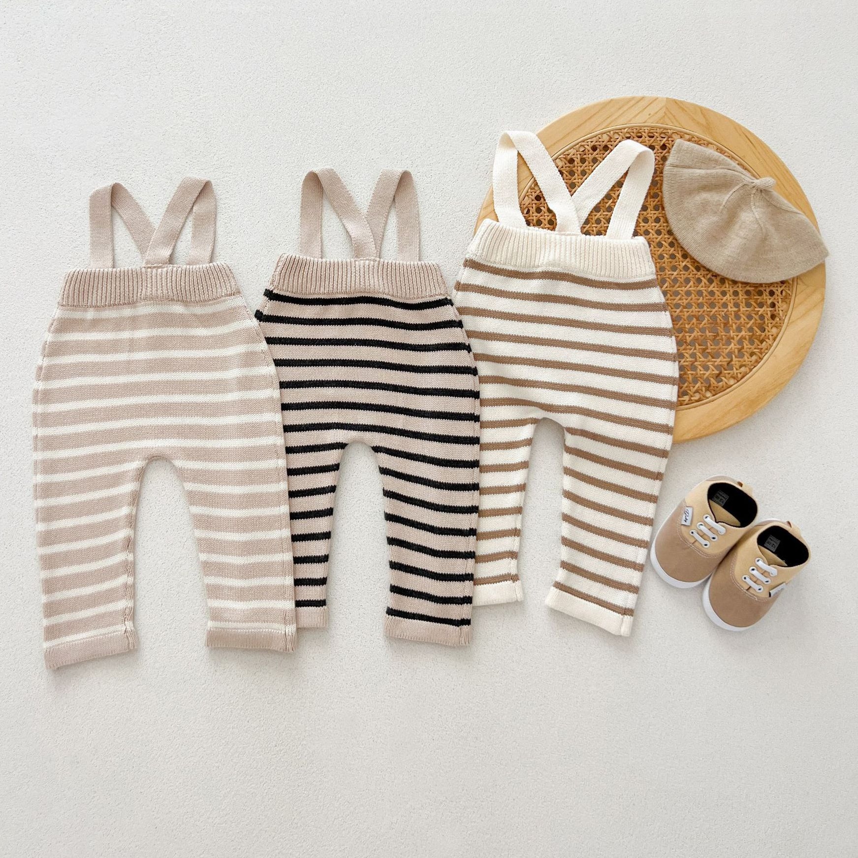 Baby Kid Girls Striped Jumpsuits Wholesale 240802378