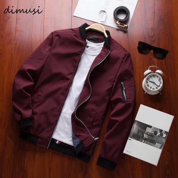 DIMUSI Spring Men&#8217-s Bomber Zipper Jacket Male Casual Streetwear Hip Hop Slim Fit Pilot Baseball Coats Men Clothing Plus Size 4XL