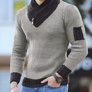Korean Fashion Autumn Men Casual Vintage Style Sweater Wool Turtleneck Oversize  Winter Men Warm Cotton Pullovers Sweaters